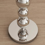 Lampadaire moderne décoratif à boules superposées avec abat-jour en tissu