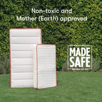 Matelas de berceau biologique Babyletto Babyletto x Avocado 2 étapes et 100 % non toxique - Blanc