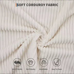 78.7 Canapé-lit futon 4-en-1 sans accoudoirs en velours côtelé, causeuse pliante avec oreillers (aucun assemblage requis)