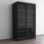 Armoire Aria 2 portes au fini lustré moderne
