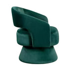 Fauteuil pivotant d'appoint de luxe moderne en velours GDFStudio Hudson
