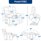 Fauteuil inclinable électrique double moteur avec massage et chaleur pour personnes âgées, grands fauteuils inclinables simples "Lazy Boy" avec télécommande