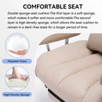 Efomao Chaise de Bureau Ergonomique 400 lbs, Grande Chaise d'Ordinateur en Cuir PU pour Personnes de Grande Taille, Fauteuil de Direction avec Repose-Pieds et Soutien Lombaire
