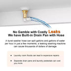 Support de piédestal GDLF pour lave-linge séchant, piédestal de lessive de 24,1 po pour lave-linge compact