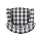 Fauteuil rembourré à dossier haut avec pieds en bois Modern Retro 30.25 pour le salon