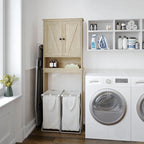 Armoire de salle de bain de style rustique à suspendre au-dessus des toilettes avec étagères et portes à fermeture magnétique