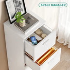 Moasis 51H Classeur Vertical à 4 Tiroirs Verrouillable pour Bureau à Domicile