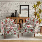 Fauteuil de salon Giampiero avec garniture cloutée (lot de 2) par HULALA HOME