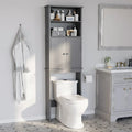 Meuble de rangement à suspendre au-dessus des toilettes Futzca avec porte