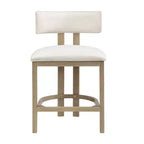 Christopher Knight Home Johnson Ensemble de 3 chaises de salle à manger hautes en bois d'hévéa rembourrées style ferme avec table cannelée