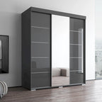 Armoire Aria moderne à 3 portes avec miroir