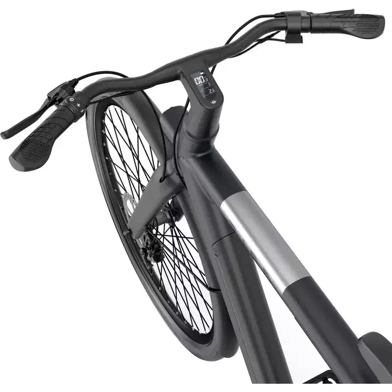 Vélo hybride électrique Bird Adult A Frame 28 à cadre ouvert - Noir : Cadre en aluminium, vitesse maximale de 32 km/h