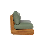Christopher Knight Home Tavriel Ensemble de 5 places assises de terrasse en bois d'acacia style moderne du milieu du siècle avec coussins épais, table non incluse