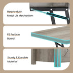 Table basse relevable 2 portes coulissantes style grange Table à manger avec rangement