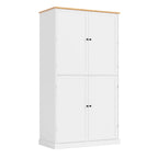 40,2x20x71,3 cm Grande armoire de cuisine sur pied avec 2 tiroirs, 2 étagères réglables et 8 compartiments de porte