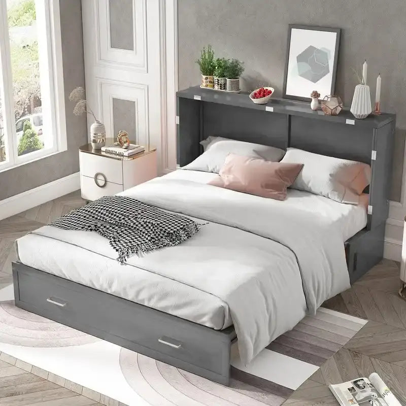 Lit escamotable Mixoy Murphy avec matelas et tiroir