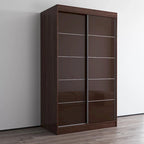 Armoire Aria 2 portes au fini lustré moderne