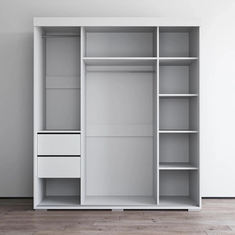 Armoire Aria moderne à 3 portes avec miroir