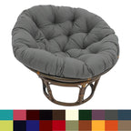 Fauteuil Papasan en rotin Bali 42 po avec coussin en sergé