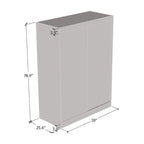 Armoire Aria 2 portes au fini lustré moderne