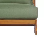 Christopher Knight Home Tavriel Ensemble de 5 places assises de terrasse en bois d'acacia style moderne du milieu du siècle avec coussins épais, table non incluse