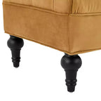 Banc de bout de lit moderne pour chambre à coucher, banc de fenêtre rembourré en velours avec 2 oreillers détachables pour salon ou entrée - Panipeachy
