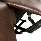 Fauteuil inclinable manuel en cuir PU respirant avec accoudoirs et dossier surrembourrés