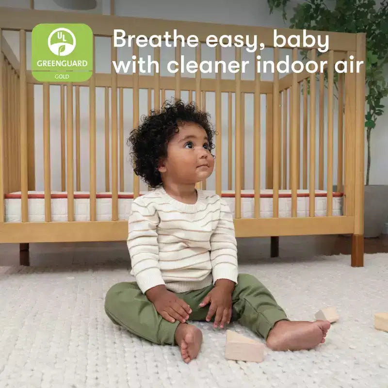 Matelas de berceau biologique Babyletto Babyletto x Avocado 2 étapes et 100 % non toxique - Blanc