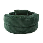 Canapé poire pour adultes et enfants, grand fauteuil poire en velours côtelé avec 3 oreillers et accoudoirs pour salon et chambre à coucher