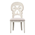 Ensemble de 5 pièces de table sur pied blanc antique « Farmhouse Reimagined »