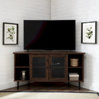Meuble TV d'angle Middlebrook avec porte vitrée de 48 pouces