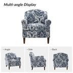Fauteuil de salon Giampiero avec garniture cloutée (lot de 2) par HULALA HOME