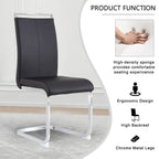 Chaises de salle à manger modernes en similicuir PU, lot de 4