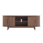 Meuble TV Middlebrook Modern Reeded de 60 po avec bords arrondis