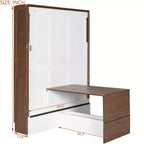 Lit escamotable GDF Studio Lawrence double avec bureau pliable