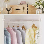 Hitow Armoire Minimaliste, Armoire d'Angle, Modèles à Double Porte et Tiroirs