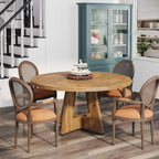 Table à manger ronde de 47 pouces pour 4 personnes, table de salle à manger en bois pour cuisine, salle à manger, salon - N/A
