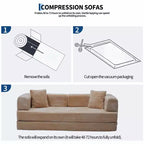 Canapé-lit convertible 5-en-1 de 80,7 po, velours côtelé, 544 kg, aucun assemblage requis