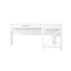 Bureau en L de style ferme moderne Alaska avec tiroir