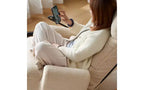 Chaise de jeu au sol, fauteuil de sol pivotant avec accoudoirs et support de téléphone, fauteuil de jeu inclinable pliant réglable sur 5 positions