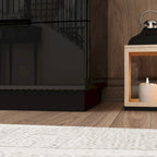 Commode haute brillance 63 po avec 8 tiroirs lumineux et plateau spacieux
