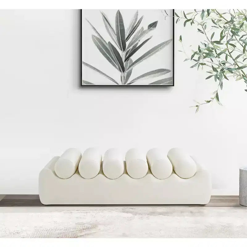 Meridian Furniture, Banc Rumble en cuir végétalien