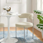 Chaises de salle à manger en tissu Albie – Lot de 2