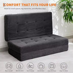 Canapé-lit pliable en mousse à mémoire de forme 39x75 - Matelas capitonné de 6 pouces