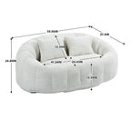 Fauteuil poire paresseux en chenille