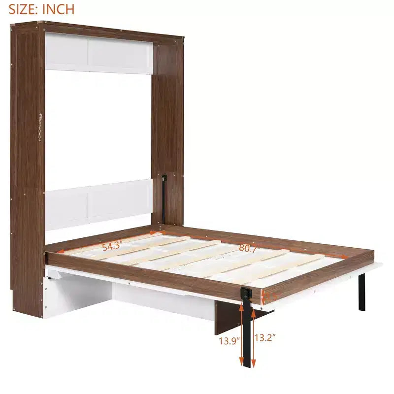 Lit escamotable GDF Studio Lawrence double avec bureau pliable