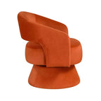 Fauteuil pivotant d'appoint de luxe moderne en velours GDFStudio Hudson
