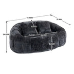 Fauteuil poire paresseux en chenille