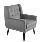 Lot de 2 fauteuils de salon en velours avec accoudoirs