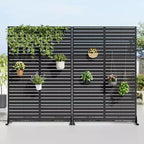 72 H Dovelina Brise-vue extérieur décoratif pour jardin (Lot de 2)